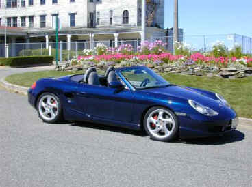 John Leach. M.D.
John & Janet Leach's 2000 Boxster S
Ocean Blue/Graphite Grey/Metropol Blue with Carbon accents, TechArt aerokit, H&R sport springs.
