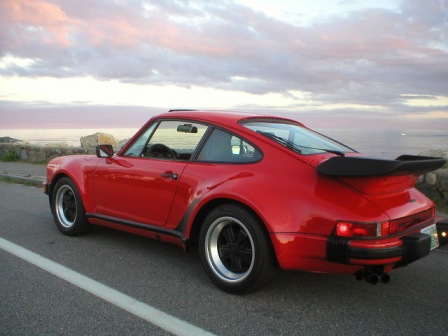 Kyle Tucker
1986 930 - Guards red on black leather, 27,400 original miles.
All stock except 930S steering wheel, limited slip & sunroof.
"It's my first Porsche and I see no reason it shouldn't be my
last as I can't imagine anything nicer - well maybe an 89. :-)" - Kyle
