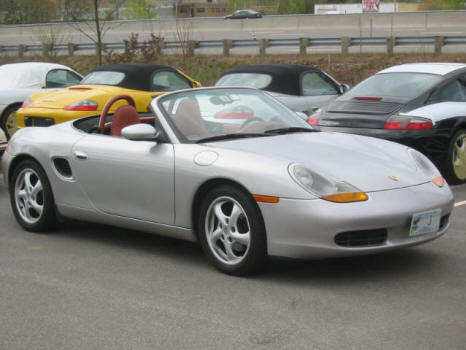 Perrin Prescott
Perrin's 1998 arctic silver with the red Boxster leather interior
