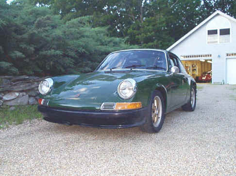 Peter Faill
Peter Faill's '69 911T which has become a dedicated track/AX car. It weighs 2100lbs and has a 2.8 engine that makes about 250hp.
